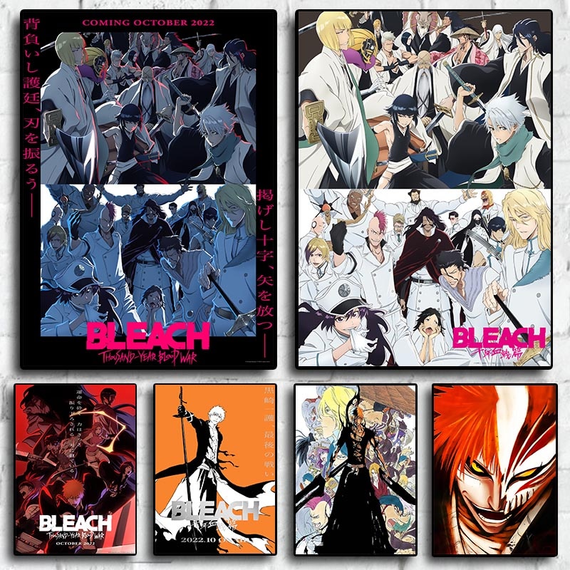 2022 Japan s latest anime poster Bleach Thousand Year Blood War home Decoration Painting Wall Art - Bleach Store
